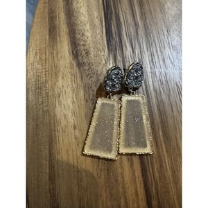 Sugarfix by BaubleBar‎ Champagne Rhinestone Dangle Drop Earrings